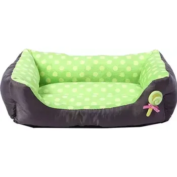 Pelíšek pro psa TopTechnology Pohodlný čtvercový polštář pro malé a střední domácí mazlíčky (M, zelený)