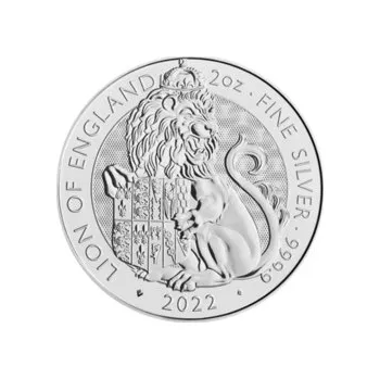Stříbrná mince 2 Oz The Tudor Beasts Lion of England 2022