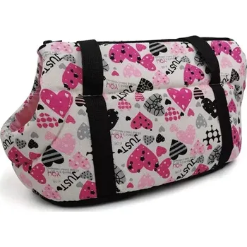 Taška pro psa a kočku TopTechnology Retro taška pro přenos domácích zvířat - pohodlný batoh pro kočky a psy, velikost S 45x21x22cm (Love)