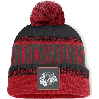 Čepice Fanatics Pánská zimní čepice Chicago Blackhawks NHL Thrive Cuffed Pom Beanie
