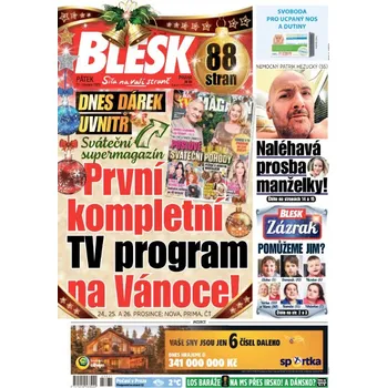Časopis Páteční Blesk s TV magazínem - předplatné časopisu - Roční