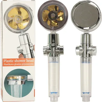 Sprchová hlavice Ruční sprcha s turbínovým ventilátorem zlatá KX4660