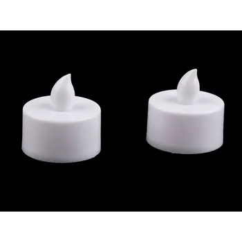 Svíčka LED čajová svíčka na baterky Ø3,6 cm Varianta: bílá teplá, Balení: 2 ks 58498/149446/268609