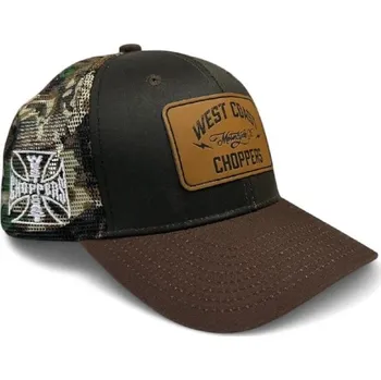 Kšiltovka West Coast Choppers Kšiltovka Trucker hnědo maskovaná
