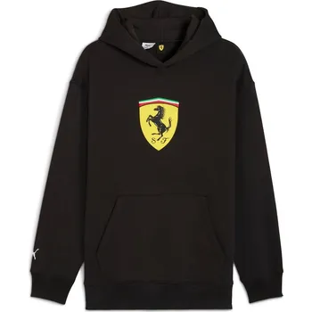 Pánská mikina Pánská mikina přes hlavu Puma FERRARI SPORTSWEAR SHIELD HOODIE černá 632787-01 - XXL | UK 6,5 | US 8,5