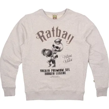 Pánská móda Mikina Yakuza Premium Skull Ratbag - šedá, XXL