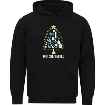Pánská mikina Pánská mikina Stromeček v laboratoři Oh! Chemistree (Velikost: 5XL, Barva: Černá)