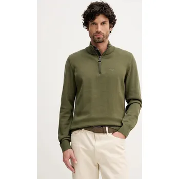 Dámský svetr Bavlněný svetr Barbour, XL, zelená, 91X