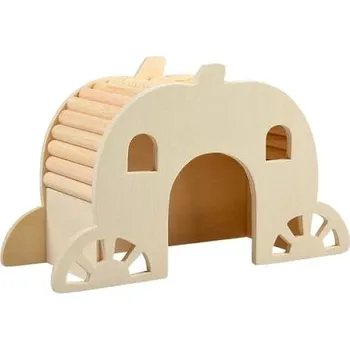 DUVO+ Dřevěný domeček/most S 15 × 7 × 9 cm