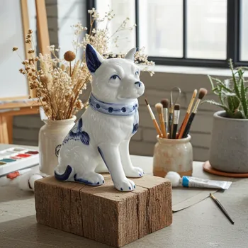 Pes - Pejsek 3 krásná soška / Porcelán