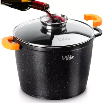 Hrnec Granitový hrnec se skleněnou poklicí TERRUNA AROMA 24 cm, 6,7 l