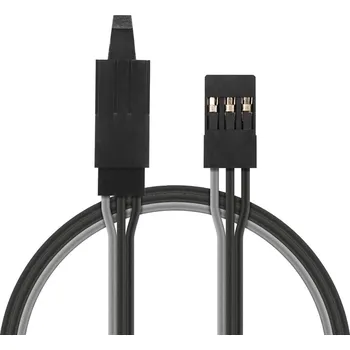 RC náhradní díl Prodlužovací kabel Černý 90cm JR s Pojistkou
