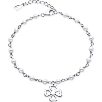 Náramek Stříbrný náramek ČTYŘLÍSTEK