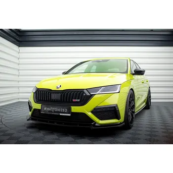 Nárazník Spojler pod nárazník lipa V.1 Škoda Octavia RS Mk4 černý lesklý plast