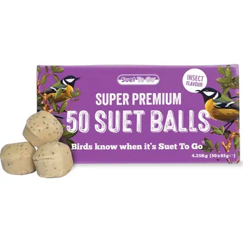 Pro ptáka Suet To Go Lojové koule s hmyzem 50 ks
