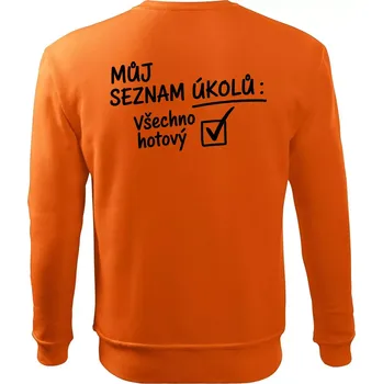 Pánská mikina Můj seznam úkolů - Mikina Essential pánská - L ( Oranžová )
