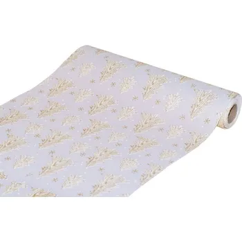 ubrus Běhoun na stůl bílý, 28cmx2,7m