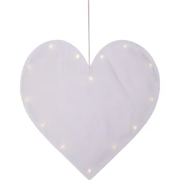 Závěsné svítící LED srdce výška 40 cm Star Trading Milla - bílé