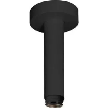 Tyč na sprchový závěs Paffoni - Sprchové rameno stropní, 12 cm, matná černá ZSOF064NO