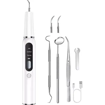 Kosmetika pro psa TopTechnology Pet Ultrasonic Teeth Cleaner - Elektrický čistič zubů pro psy a domácí dentální péče (Bílý)