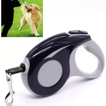 Vodítko pro psa TopTechnology Automatické vodítko pro domácí zvířata - retractable 5m černé