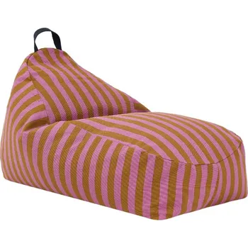 Sedací pytel Nobodinoz Sedací vak Bliss Pink Curry Stripes