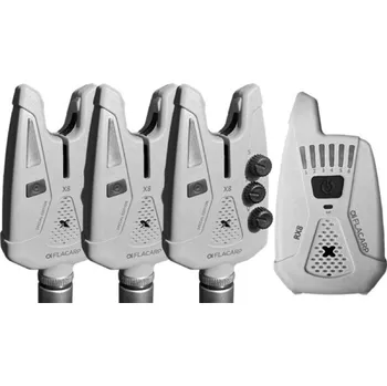 Signalizace záběru FLACARP Sada signalizátorů X8 + RX8 3+1 - ŠEDÁ - Speciální edice podzim 2025 (FLACARP Sada signalizátorů X8 + RX8 3+1 - GRAY - Speciální edice podzim 2025)