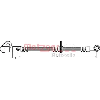 Brzdová hadice Brzdová hadice METZGER 4111071