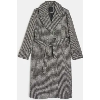 Sinsay - Dlouhý kabát - šedá - 148GZ-90M - 148GZ-90M-XXS