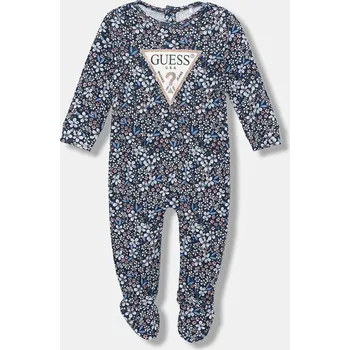 Kojenecké bavlněné dupačky Guess S5BG02 KA6W1 S5BG02.KA6W1.9BYA modrá 95X, vel. 68-76