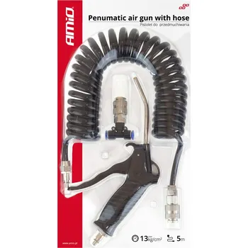 Příslušenství ke kompresoru Tlaková hadice 5m, s pistolí a koncovkami 5x8 mm, 13 ATM, 02159