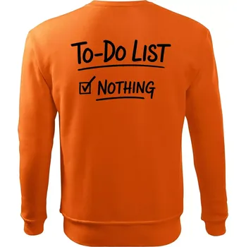 Pánská mikina To-Do List - Nothing - Mikina Essential pánská - M ( Oranžová )