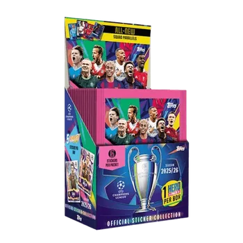 Sběratelská karetní hra Fotbalové samolepky Topps Champions League 2026 Booster box - 50 balíčků