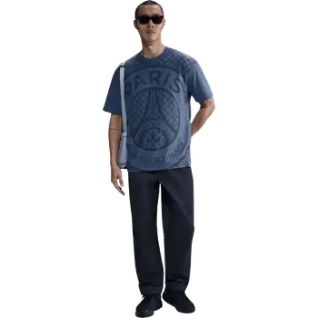 Pánské tričko Pánské tričko Nike PSG 25/26 Seasonal Print s krátkým rukávem modré