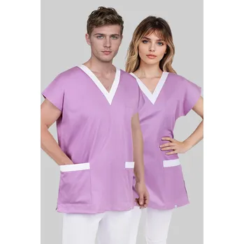 Zdravotnický oděv 2P SERVIS Halena Unima 1 Fialová/Bílá 3XL
