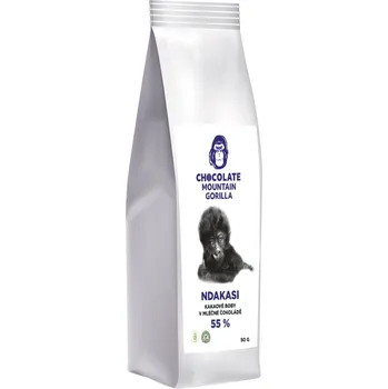 Cukrovinka Ndakasi - boby v 55 % mléčné čokoládě a kakaovém prášku