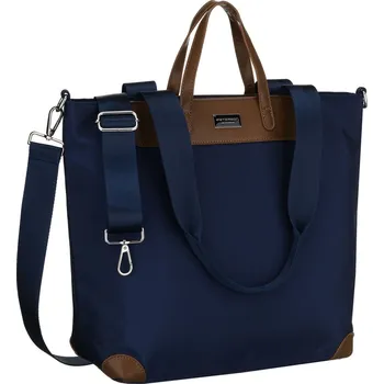 Kabelka Peterson Velká dámská shopper taška s uchy a odnímatelným popruhem Barva: námořnictvo