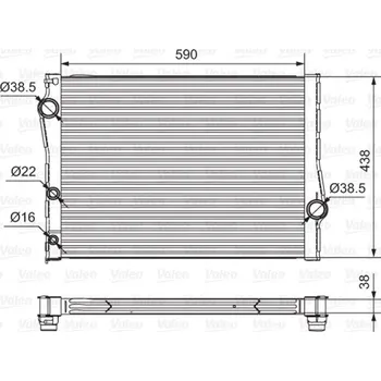 Chladič motoru Chladič, chlazení motoru VALEO 701549