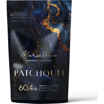 Čokoláda Horká čokoláda 60,4 % z Dominikánské republiky s pačuli