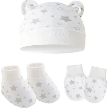 Kojenecká souprava Kojenecký bavlněný set 5 ks - Hvězdy