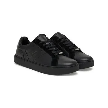 Dámské tenisky Sneakersy Calvin Klein Classic Cupsole Laceup Tape Lth2 YM0YM01448 Černá 41