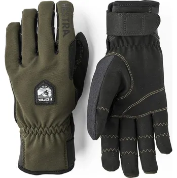 Rukavice Rukavice HESTRA Ergo Grip Wool Touring - 5 finger Dark forest / Black - 10