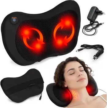 Masážní přístroj Masážní polštář s vyhříváním 4 hlavice 20 W MODERNHOME