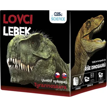 Společenská hra ALBI Science Lovci lebek Tyrannosaurus vykopej a vystav si lebku dinosaura | 224228