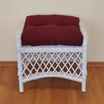 Taburetka Florida - bílá polstr vínový - SLEVA 3% s kodem radost25