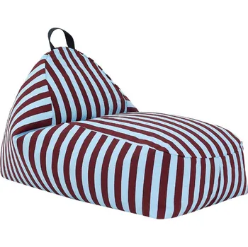 Sedací pytel Nobodinoz Sedací vak Bliss Burgundy Blue Stripes