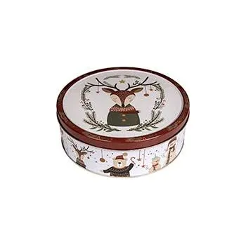 Sušenky HAMLET 150 g plechová dóza - SOB (Dánské sušenky v plechové dóze / ZIMNÍ motiv )