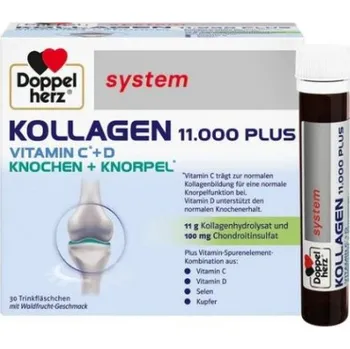 Kloubní výživa Doppel herz Kolagen 11.000 Plus zdraví, pohyblivost - 30 lahviček