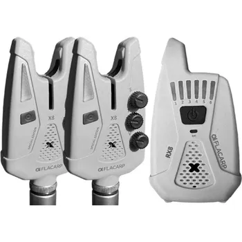Signalizace záběru FLACARP Sada signalizátorů X8 + RX8 2+1 - ŠEDÁ - Speciální edice podzim 2025 (FLACARP Sada signalizátorů X8 + RX8 2+1 - GRAY - Speciální edice podzim 2025)