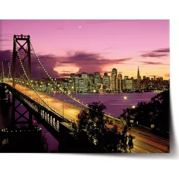 Plakát Sablio Plakát Rozsvícený most - 60x40 cm